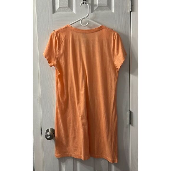 Bobi Women's V-Neck Cap Sleeve Pockets Pullover Tee Dress Size M - Picture 2 of 6